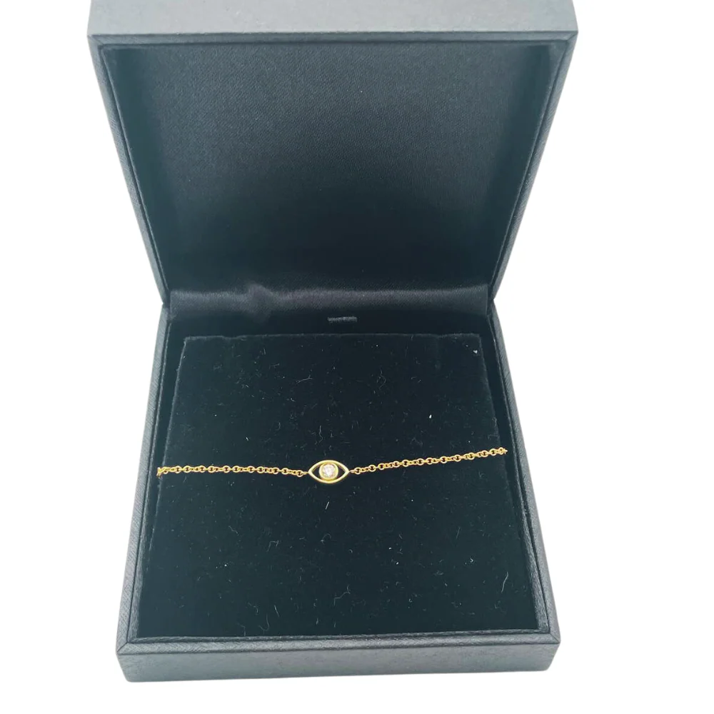 Evil Eye Chain Bracelet in 14K Gold - Image 4