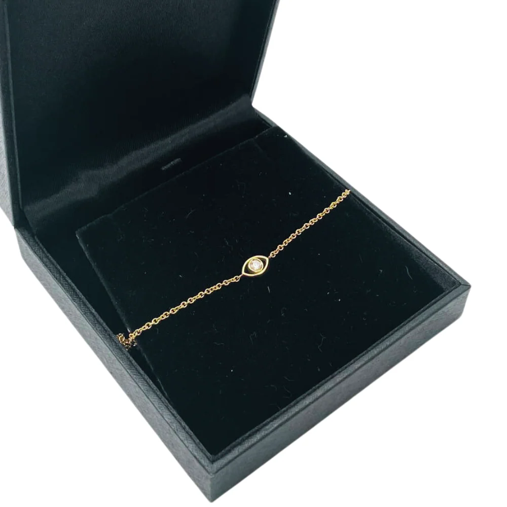 Evil Eye Chain Bracelet in 14K Gold - Image 5