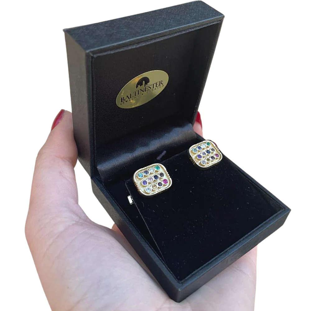 Hoshen Cufflinks in 14k Gold - Image 4