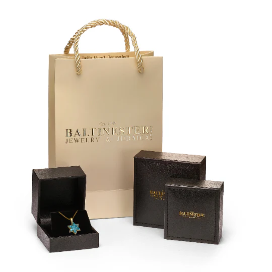 Shema Israel & Evil Eye Pendant in 14K Gold with Israeli Eilat Stone - Image 6