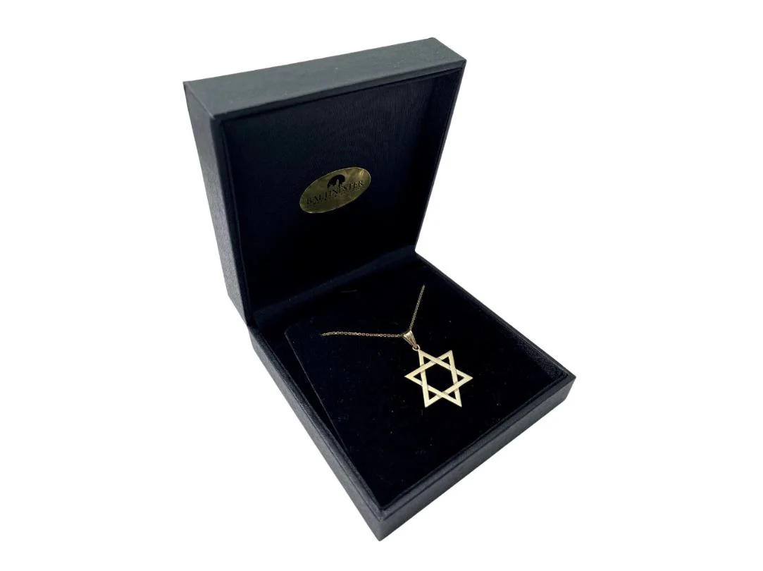 14K Gold Classic Star of David Pendant - Image 5