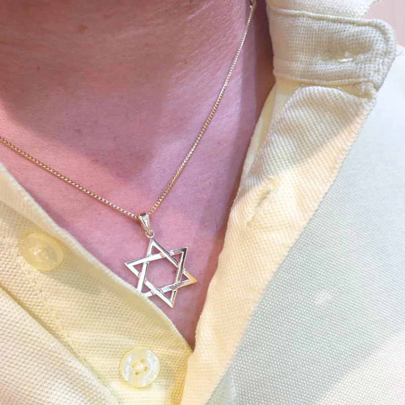 14K Gold Classic Star of David Pendant - Image 7