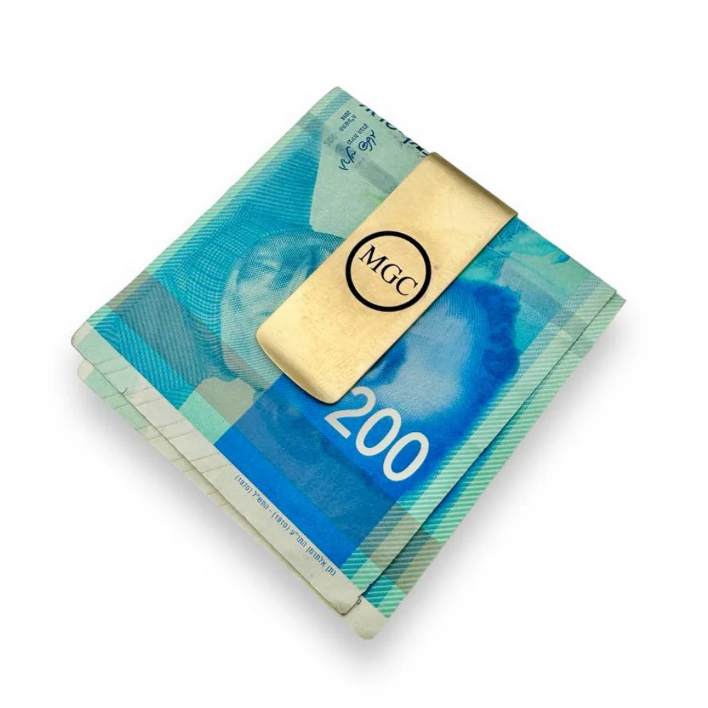 Personalized Money Clip in Heavyweight Solid 14K Gold - Image 4