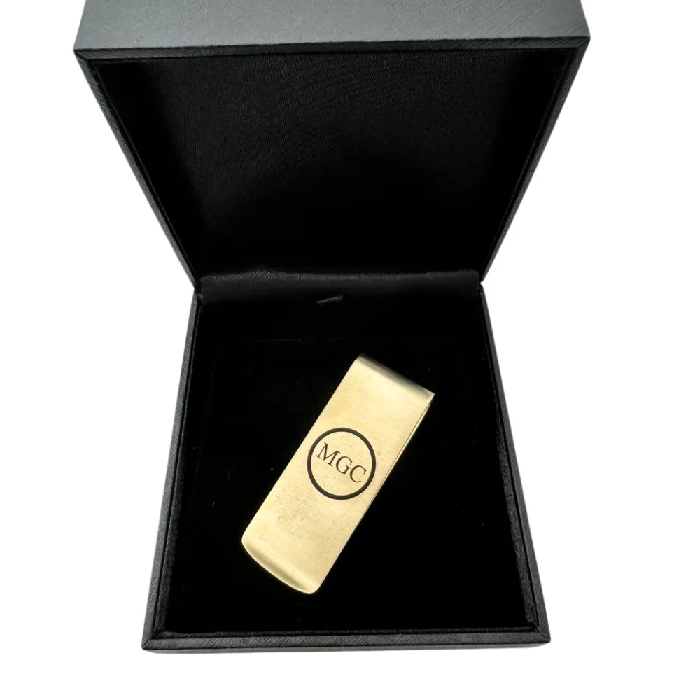 Personalized Money Clip in Heavyweight Solid 14K Gold - Image 6