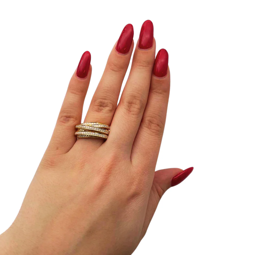 Gates of Jerusalem Ring in 18K Gold with 1.03 CT Diamonds - Image 3