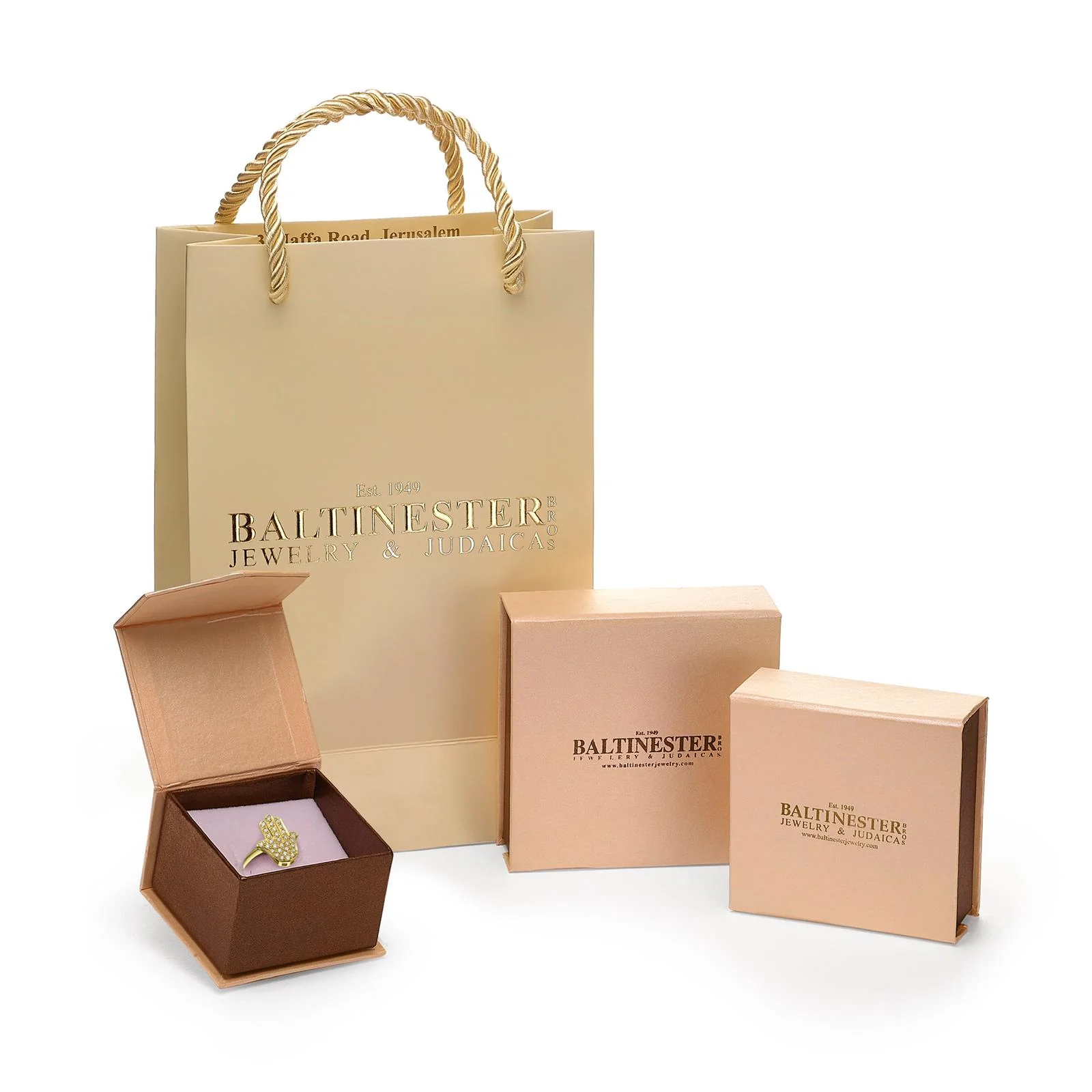 Gates of Jerusalem Ring in 18K Gold with 1.03 CT Diamonds - Image 7